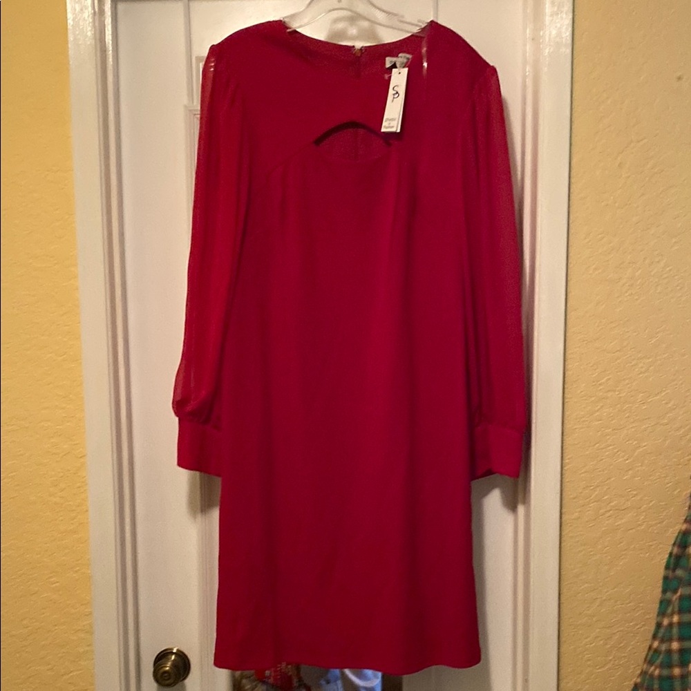 Elegant Red Women's Dress